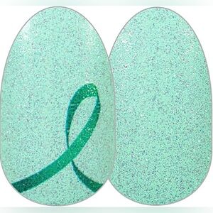 Color Street TAKE CARE NAMI Mental Health Awareness Mint Green Glitter Set